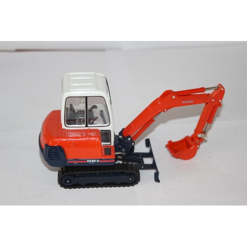 354 - KUBOTA KX 91-2 EXCAVATOR DIE-CAST MODEL WITH BOX