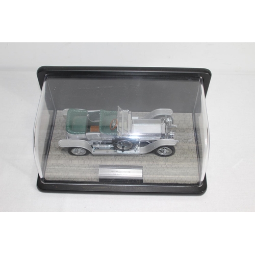 383 - FRANKLIN MINT ROLLS ROYCE 1907 THE SILVER GHOST IN DISPLAY BOX DIE-CAST CAR MODEL