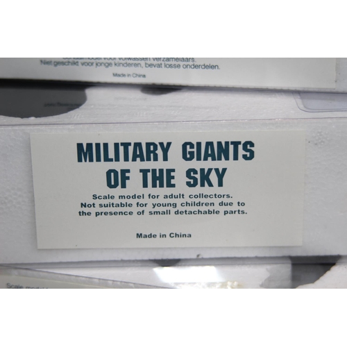 402 - 3 X GIANTS OF THE SKY TWO GERMAN AND ONE ITALIAN PLANES DIE-CAST MODELS