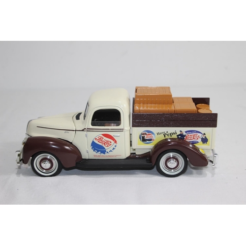 405 - 1940 FORD GOLDEN WHEEL PEPSI DIE-CAST MONEY BOX