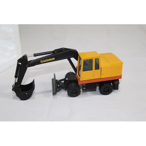 411 - JOAL AKERMAN M7-MC EXCAVATOR DIE-CAST MODEL WITH BOX