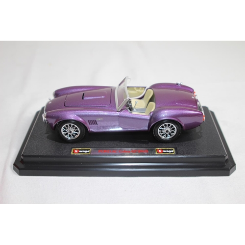 440 - BURAGO 1965 FORD AC COBRA 427 DIE-CAST MODEL WITH BOX