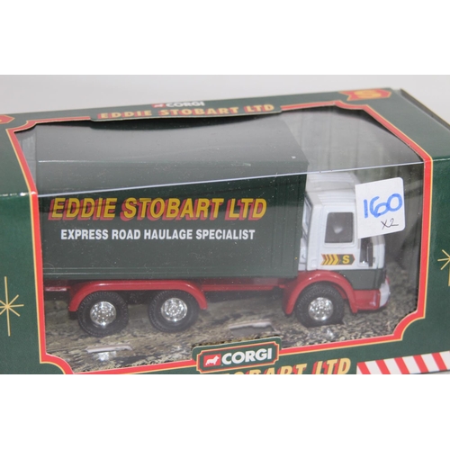 459 - 2 X EDDIE STOBART EXPRESS ROAD HAULAGE SPECIALIST DIE-CAST MODEL WITH BOX