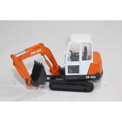 464 - PEL-JOB EB 406 EXCAVATOR DIE-CAST MODEL WITH BOX