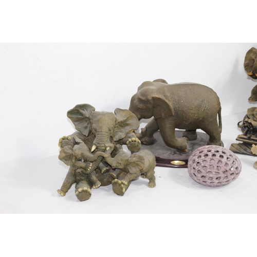 112 - LARGE QUANTITY OF ELEPHANTS 
23CM