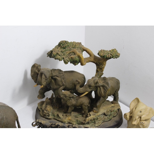 112 - LARGE QUANTITY OF ELEPHANTS 
23CM