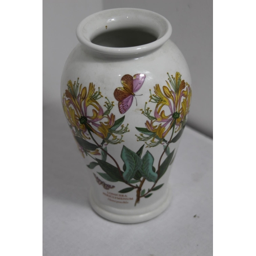 117 - RUSKIN POOLE VASE AND PORTMEIRION VASE 
15CM