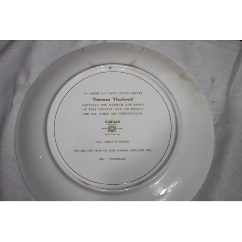 127 - QUANTITY OF DECORATIVE PLATES INCLUDING ROYAL DOULTON