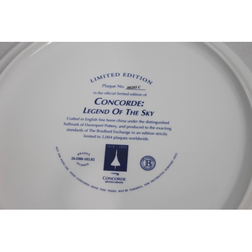 170 - BRADFORD EXCHANGE CONCORDE PLATE
29CM