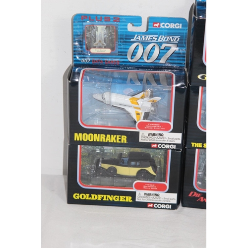 474 - QUANTITY OF CORGI JAME BOND 007 COLLECTORS VEHICLES DIE-CAST MODEL WITH BOX