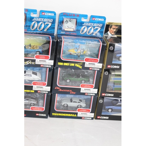 474 - QUANTITY OF CORGI JAME BOND 007 COLLECTORS VEHICLES DIE-CAST MODEL WITH BOX