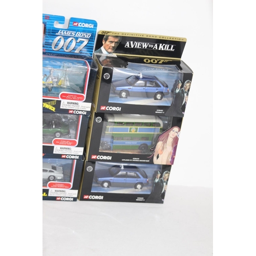 474 - QUANTITY OF CORGI JAME BOND 007 COLLECTORS VEHICLES DIE-CAST MODEL WITH BOX