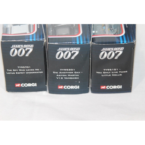 474 - QUANTITY OF CORGI JAME BOND 007 COLLECTORS VEHICLES DIE-CAST MODEL WITH BOX