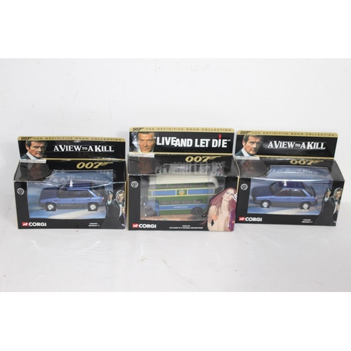 474 - QUANTITY OF CORGI JAME BOND 007 COLLECTORS VEHICLES DIE-CAST MODEL WITH BOX