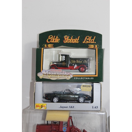 477 - 10 X BOXED VEHICLES INCLUDING EDDIE STOBART DIE-CAST MODELS