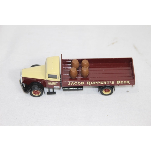 482 - CORGI CLASSIC WHITE BREWERY TRUCK JACOB RUPPERTS 98458 DIE-CAST MODELS IN BOXES