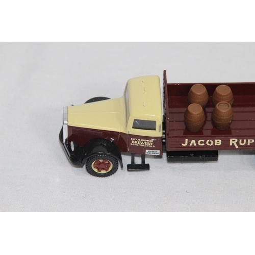 482 - CORGI CLASSIC WHITE BREWERY TRUCK JACOB RUPPERTS 98458 DIE-CAST MODELS IN BOXES