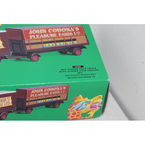 484 - CORGI JOHN CODONAS FAIRS CLOSED POLE TRUCK AND TRAILER SET 21701