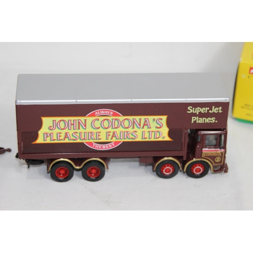 484 - CORGI JOHN CODONAS FAIRS CLOSED POLE TRUCK AND TRAILER SET 21701