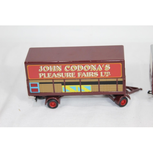 484 - CORGI JOHN CODONAS FAIRS CLOSED POLE TRUCK AND TRAILER SET 21701