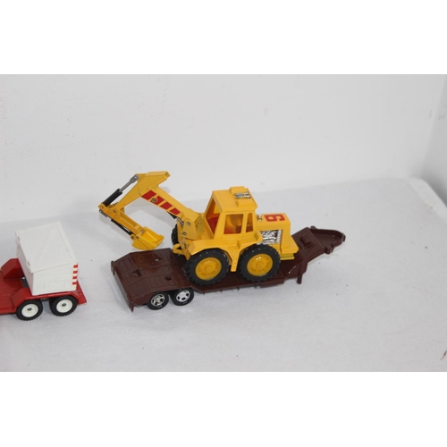 497 - MAN TRAILER AND LOADER VPLUS ONE OTHER DIE-CAST MODELS WITHOUT BOXES