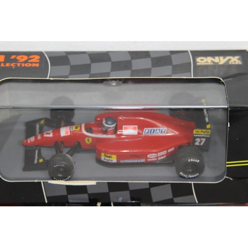 500 - 5 X ONYX FERRARI F1 CAR DIE-CAST JEAN AVEST CARS BOXED