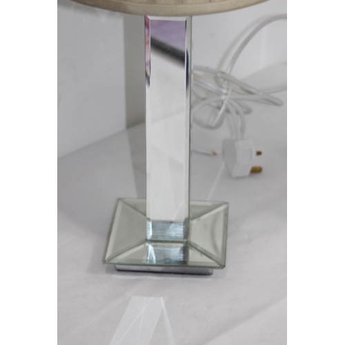 177 - PAIR OF MIRRORED MODERN LAMPS
50CM