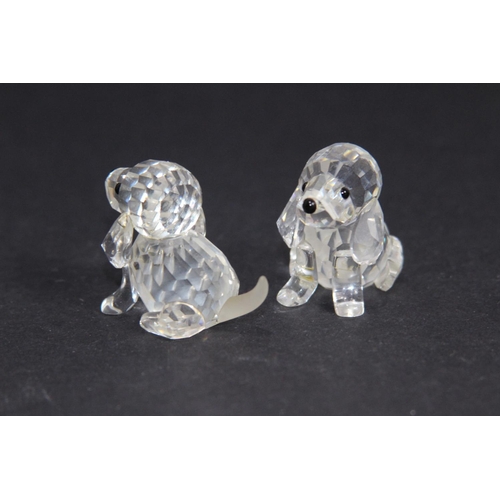 219 - 2 X SWAROVSKI POODLES