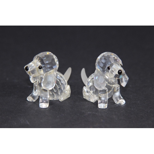 219 - 2 X SWAROVSKI POODLES