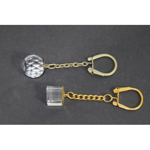 223 - 2 X SWAROVSKI KEY RINGS