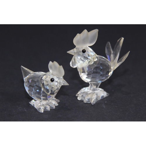 229 - 2 X SWAROVSKI CHICKENS