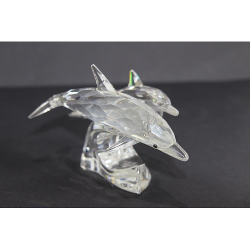 258 - SWAROVSKI LEAPING DOLPHINES