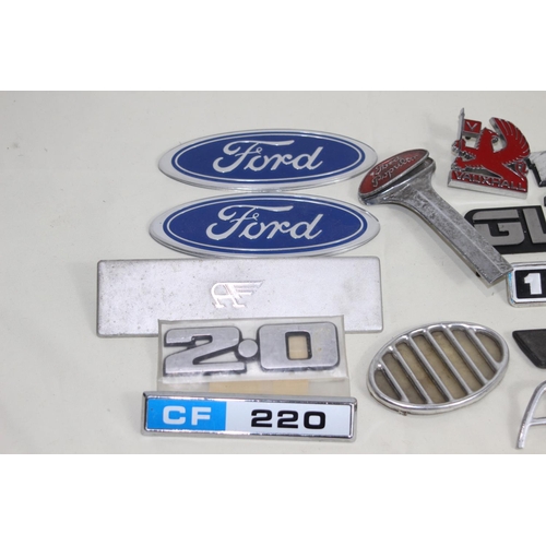 616 - QUANTITY OF CAR BADGES AND INSIGNIA