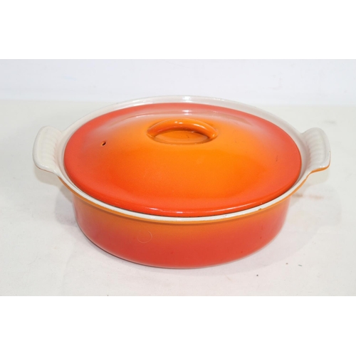 653 - LE CREUSET CASSEROLE DISH SIZE 22