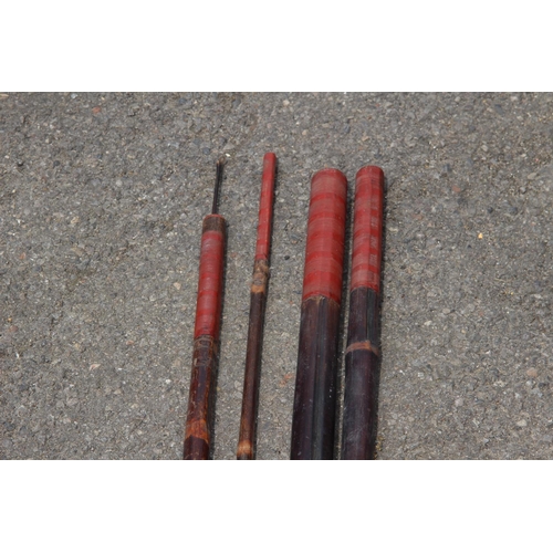 685 - 2 X VINTAGE FISHING POLES