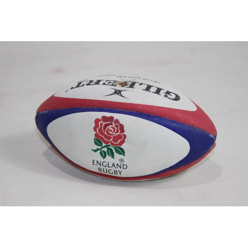 694 - SIGNED GILBERT RUGBY BALL BY LAWRENCE DALLAGLIO 
16CM