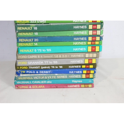 703 - 18 X VINTAGE HAYNES WORKSHOP MANUAL