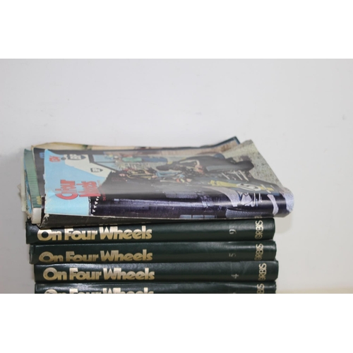 706 - QUANTITY OF VINTAGE ON FOUR WHEELS FIRST EDITION 1975 COMPLETE SET VOL 1-9