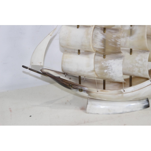 721 - MODEL BOAT MADE OF SHELLS 
42CM