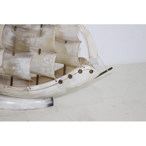 721 - MODEL BOAT MADE OF SHELLS 
42CM