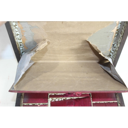 745 - ANTIQUE WRITING SLOPE 
31 X 23CM