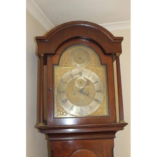 39 - ANTIQUE HENRY HINDLEY YORK GRANDFATHER CLOCK AND WINDER
49 X 210CM