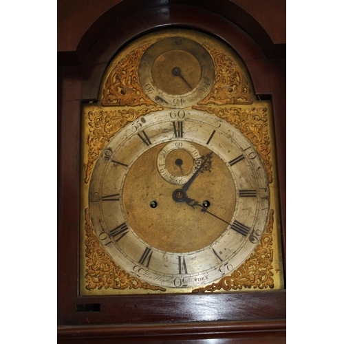 39 - ANTIQUE HENRY HINDLEY YORK GRANDFATHER CLOCK AND WINDER
49 X 210CM