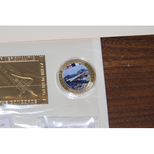 982 - QUANTITY OF CONCORDE STAMPS AND COINS