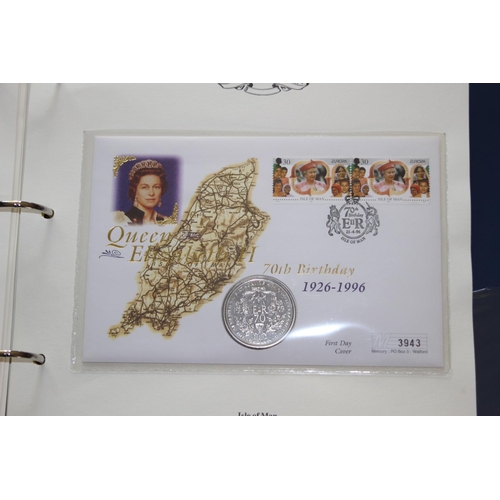 984 - QUANTITY OF COMMEMORATIVE FIRST DAY COVER STAMPS AND COINS