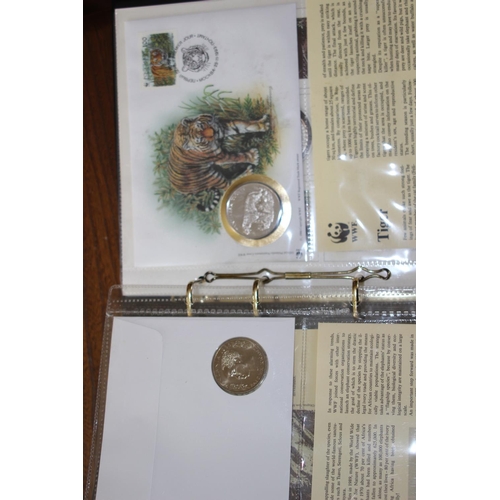 986 - WWF FIRST DAY COVER COINS AND STAMPS