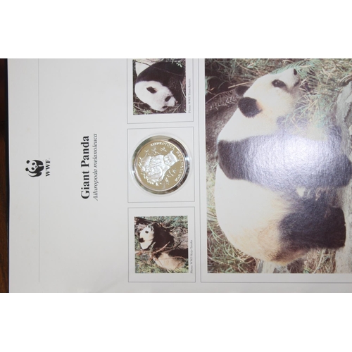 986 - WWF FIRST DAY COVER COINS AND STAMPS