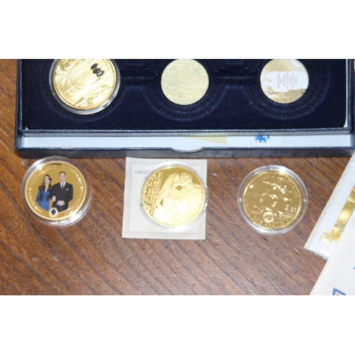 989 - QUANTITY OF COMMEMORATIVE FIRST DAY COIN COVERS AND WILL AND KATE COINS