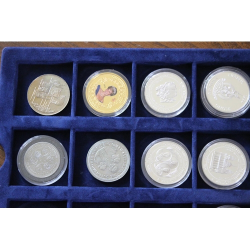 990 - LARGE QUANTITY OF MIXED COMMEMORATIVE COINS INCLUDING SILVER PROOFS