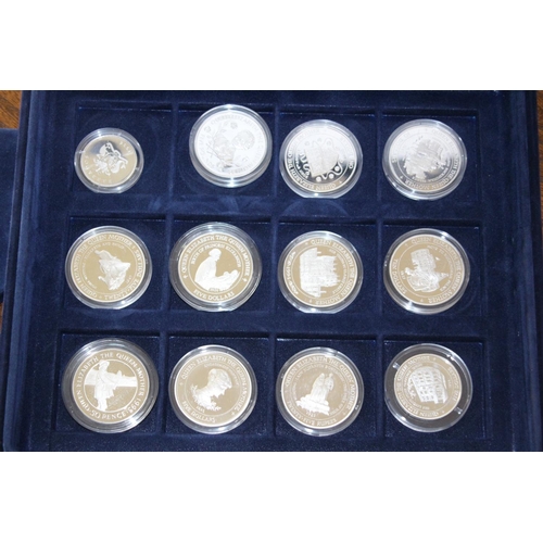 990 - LARGE QUANTITY OF MIXED COMMEMORATIVE COINS INCLUDING SILVER PROOFS